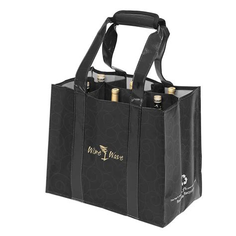 6 bottle wine tote|reusable 6 bottle wine tote.